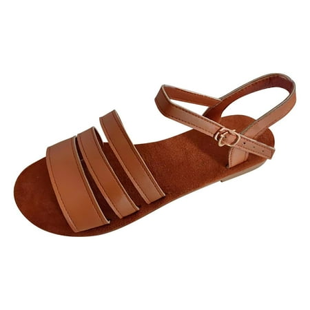 

Womens Sandals Clearance Women Fashion Roman Sandals Comfortable Round Toe Causal Sandals Shoes