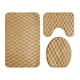 thumbnail image 1 of Juego de alfombrillas de baño de espuma | 3 piezas con base antideslizante | Suaves, absorbentes y lavables a máquina | Gris, beige o café, 1 of 6