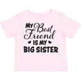 thumbnail image 3 of Inktastic My Best Friend is My Big Sister with Hearts Boys or Girls Toddler T-Shirt, 3 of 5