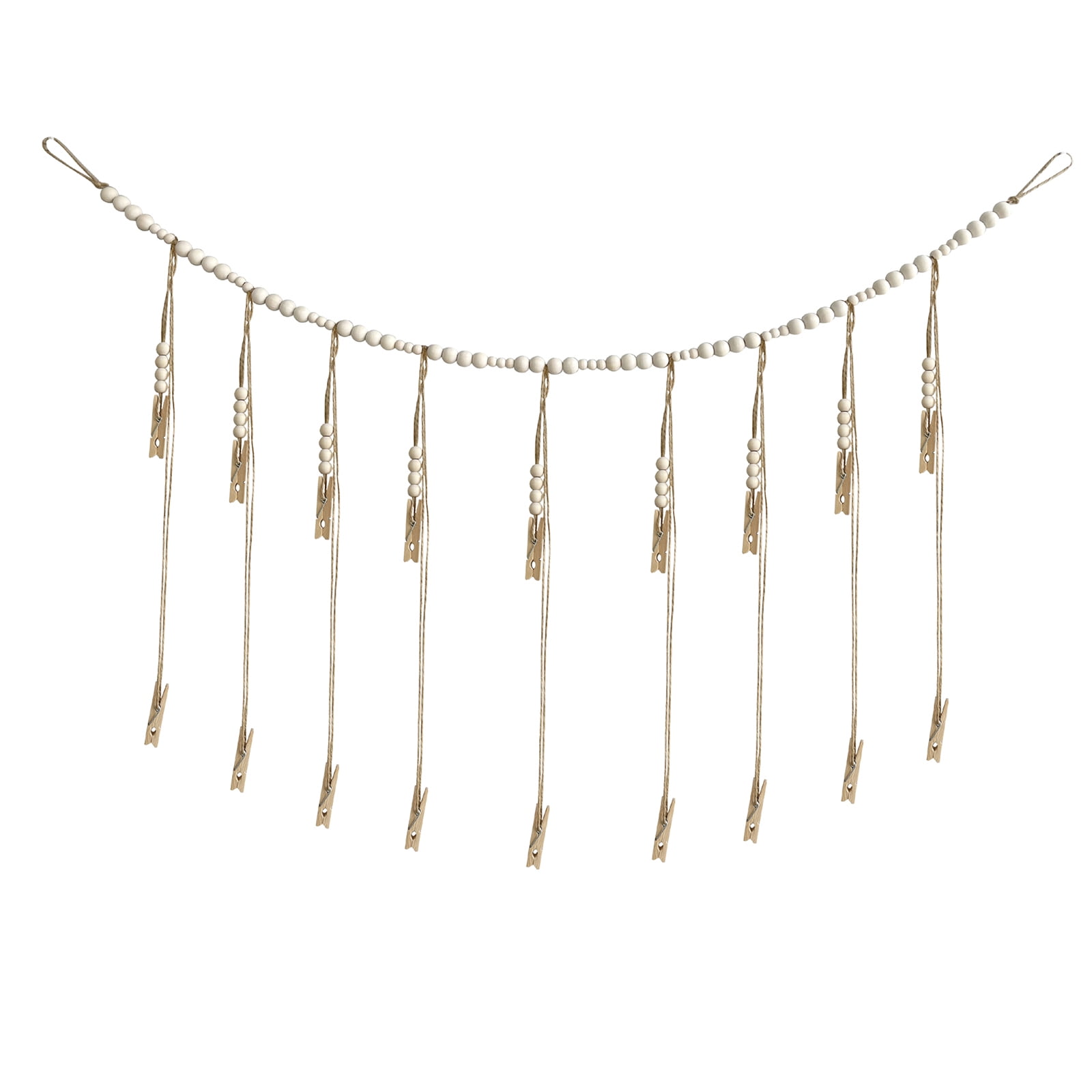 Wall Hanging Photo Display, DIY Picture Photo Frame String with 18