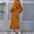thumbnail image 6 of NMMUED Hoodie Dress for Women Oversized Hoodie for Women Long Hoodie for Women Womens Hoodies Pullover Casual Sweatshirts for Women Hooded Dress Hooded Sweatshirt Women Orange XL, 6 of 9