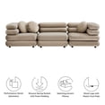 thumbnail image 2 of Jubilee 3-Piece Sectional Sofa in Taupe, 2 of 10