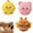 3 PCS, variant on Plush Squeaky Dog Toy Ball, Interactive Bouncy Chew Toy for Puppies & All Breeds (Yellow)