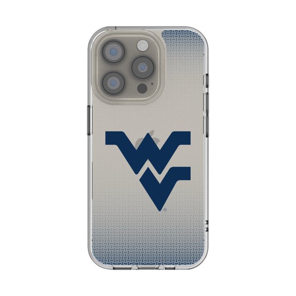 West Virginia Mountaineers Linen Logo iPhone Clear Case