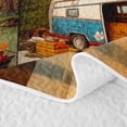 thumbnail image 5 of Erosebridal Brown Plaid Camping Bed Spread Queen, RV Car Tent Mountain Queen Coverlet Set for Men and Women, 3-Piece, 5 of 7