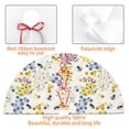 thumbnail image 4 of Sikiie Wildflower Honeybee 30-48 inches {designName} Print Christmas Tree Skirt Snowman Xmas Tree Skirt with Edge Christmas Decorations for Holiday Party48", 4 of 7