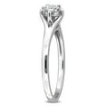 thumbnail image 3 of Created Forever Women's 1/4ct TW Lab-Grown Diamond Sterling Silver Solitaire Engagement Ring, 3 of 7