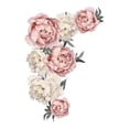 thumbnail image 1 of Pegatinas de pared extraíbles con flores grandes, peonías y rosas, pegatinas de pared impermeables, fondo para dormitorio, decoración del hogar, pegatinas de flores para sala de estar, 1 of 4
