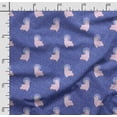 thumbnail image 2 of Soimoi Llama Alpaca Print, Velvet Fabric, Decor Sewing Fabric by The Yard 54 Inch Wide,Decorative Fabric for Upholstery and Home Accents, Violet, 2 of 5