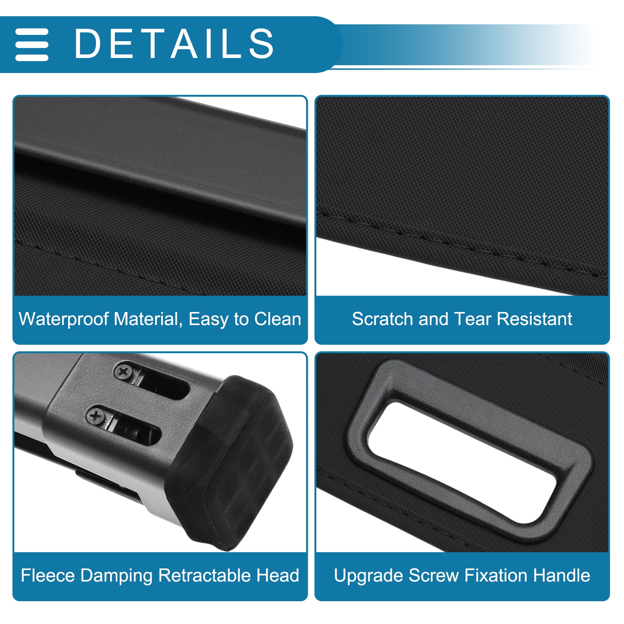 Unique Bargains Retractable Cargo Cover Gloss Black for Toyota 4Runner 2025