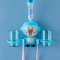 thumbnail image 4 of Kids Cartoon Automatic Toothpaste Dispenser Wall Mounted Toothbrush Holder with 2 Mugs Set for Bathroom, 4 of 5