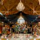 thumbnail image 1 of Cortinas De Techo Negras, Tela Drapeada Con Arco De Boda, Cortinas De Gasa Para Boda, 6 Paneles, Decoraciones De Cortinas De 5 Pies X 30 Pies Con Bolsillo Para Varilla, 1 of 1