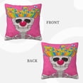 thumbnail image 3 of ZICANCN Illumination Skull Decorative Throw Pillow Covers , Couch Sofa Decorative Knit Pillow Covers for Living Room Farmhouse 16"x16", 3 of 8
