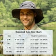 thumbnail image 2 of Oversize XL XXL Large Wide Brim Waterproof UPF 50+ Bucket Sun Summer Travel Fishing Hiking Fisherman Hat Detachable Chin, 2 of 5