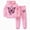 A206-Light Pink, variant on XZNPDUCQ 5-6 Years Baby Outfit Toddler Girl Long Sleeve Pullover Tops and Pants Set 2Pcs Infant Fall Winter Clothes A206-Light Pink