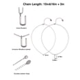 thumbnail image 5 of Time and Tru Silvertone Rolo Chain 2 Row Initial "U" Pendant Necklace, 5 of 6