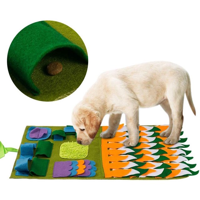 ZHAOCHENG Estera para olfatear para perros multicolor Estera de entrenamiento para mascotas Estera para olfatear perros Tren Sentido del olfato Juguete de alimentación lenta B Estera para olfatear per