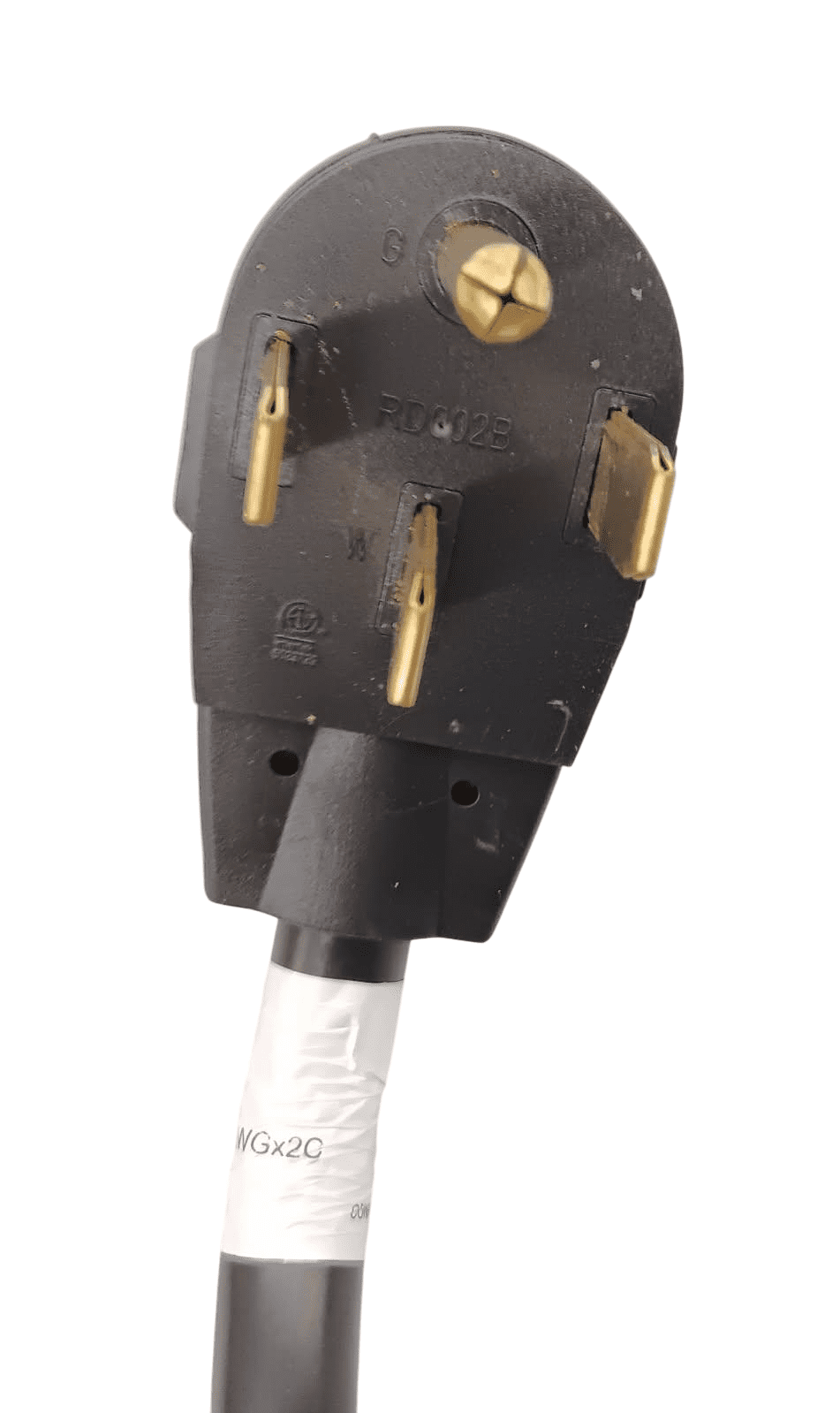 Electrical Range 4' Power Cord, 40 Amp, 4 Prong Wire, 125/250V, SRC4-40-4