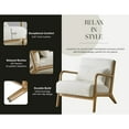 thumbnail image 5 of Roundhill Furniture Eterna Mid-Century Modern Accent Chair with Pillow, 5 of 11