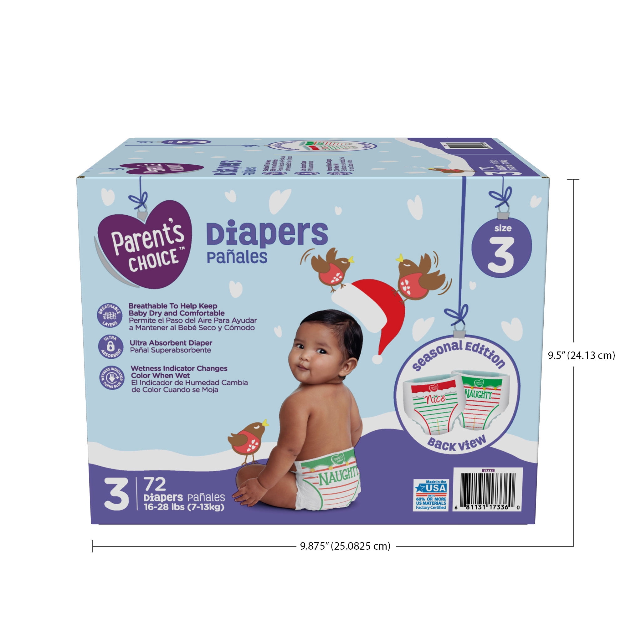 walmart parent's choice diapers size 3