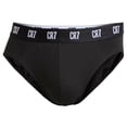 thumbnail image 2 of CR7 calzoncillos para hombre, pack de 3 - calzoncillos, logo en la cintura, algodón elástico Negro L (Large), 2 of 3