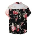 thumbnail image 4 of Chemise Hawaïenne pour Homme à Manches Courtes Imprimée, Boutonnée, Chemises d'Été de Plage, 4 of 9