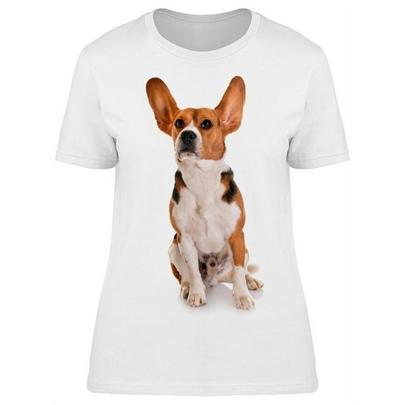 Beagle With Flying Ears T-Shirt Women -Image by Shutterstock, Female x-Large