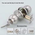 thumbnail image 2 of Door Handle, Round Knob Lock Door Lock, Key Lock, Latch Size 60mm, 2 of 5