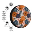 thumbnail image 4 of Daiia Whimsical peony blossom Pattern Tire Covers , Travel Trailer Camper Truck SUV Motorhome Waterproof Wheel Cover, Sun Rain Snow Protector-16 inch, 4 of 6