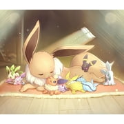 Pokemon - Eevee & Evolutions - Mouse Pad - Standard Size: 10" x 8.5" - .25" Thick