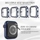 thumbnail image 4 of Apple Watch Case with Screen Protector for Apple Watch 44mm Series 6/5/4/SE, Bling Crystal Diamond Rhinestone Ultra-Thin Bumper Full Cover Protective Case for Women Girls iWatch Blue, 4 of 5
