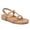 Sandy Brown, variant on FSJ Women Split Round Toe Platform Thong Sandals T Strap Buckled Platforms Summer Beach Holiday Daily Shoes Size 8 Sandy Brown