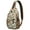 Fresh, variant on Hawaiian Resort Sling Backpack, Tropical Floral Travel Bag with Jungle Leaves, Palm Leaf, Exotic Botanical Print and Summer Vacation Design