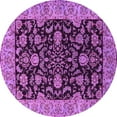 thumbnail image 1 of Ahgly Company Indoor Round Oriental Pink Industrial Area Rugs, 7' Round, 1 of 4