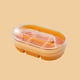 thumbnail image 1 of Molde de silicona para hacer cubitos de hielo, fácil de desmoldar, con tapa, bandeja redonda de 11,7 x 6,8 x 3,6 cm para refrigerador, sin BPA, para café, refrescos y cócteles (1 unidad), 1 of 3