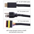 thumbnail image 3 of Funda para cables, manga dividida, 25 pies - 6 mm, Alex Tech Black, 3 of 5