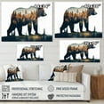 thumbnail image 4 of Designart Double Exposure Of A Bear With Forest V Canvas Wall Art, 4 of 5