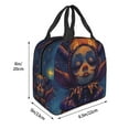 thumbnail image 3 of Fotbe Dreamy Jester Under Stars Bolsa Térmica con Estampado y Forro de Aluminio Grueso Bolsa de Almuerzo con Bolsillo Frontal para Hombres y Mujeres, Ideal para Trabajo, Escuela, 3 of 8
