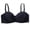 Black, variant on Lifting Underwire Bra for Women Thin Anti-Sagging Push Up C Cup Solid Colors Natural Shape