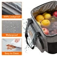 thumbnail image 3 of Lifewit 24-Can Insulated Lunch Bag, Soft Cooler Tote for Adults, Gray, 3 of 8