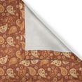 thumbnail image 6 of Ambesonne Orange Valance & Curtain, Retro Paisley Flowers, 55"x36", Redwood Orange Cream, 6 of 6