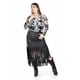 thumbnail image 5 of Blusa de mesh estampado vaca Roman Fashion /Tallas Extras, 1717 (Negro) negro 42, 5 of 6