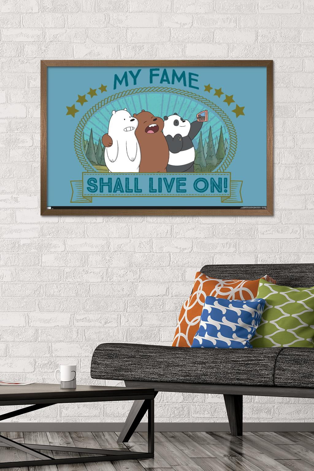 We Bare Bears - Fame Wall Poster, 22.375" x 34", Framed