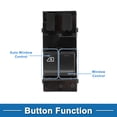 thumbnail image 3 of Interruptor de ventana eléctrica para automóvil Unique Bargains No. 25401JX30A Interruptor de control de ventana del lado del conductor delantero izquierdo para Nissan NV200 2009-2015 Negro, 3 of 7