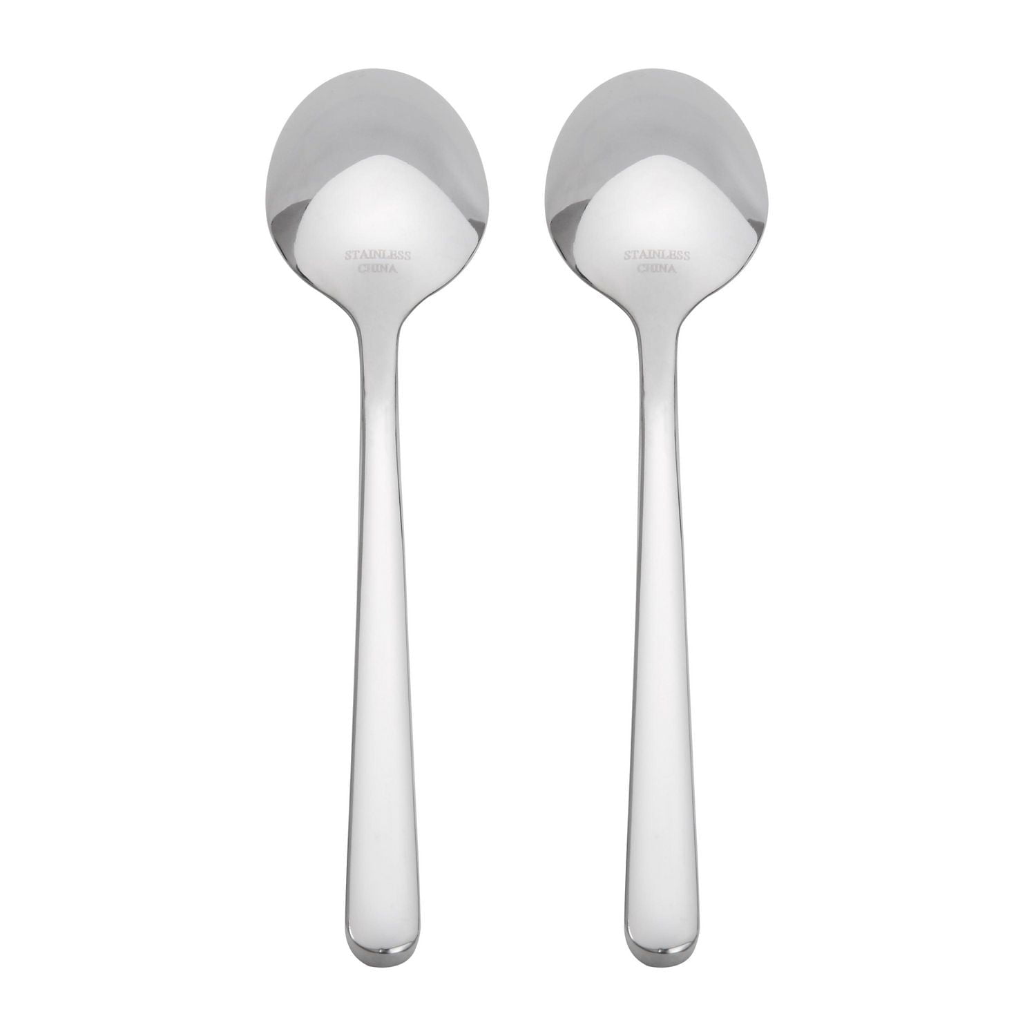 HomeTrends 2pc Forged Stainless Steel Dinner Spoons Silver