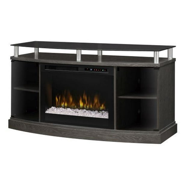 Dimplex Windham Media Console Electric Fireplace With Acrylic Ember Bed For Tvs Up To 55 Silver Charcoal Com Dimplex Windham Media Console Electric, Dimplex Electric Fireplace Tv Console