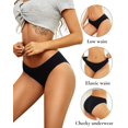 thumbnail image 2 of Bragas hipster de algodón ALL OF SHE para mujer, paquete de 6, 2 of 5