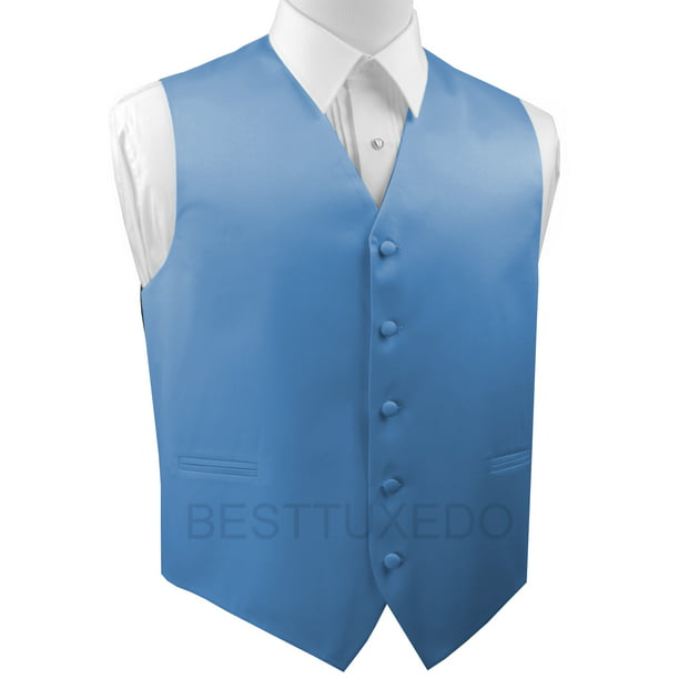 Italian Design, Men's Tuxedo Vest, in Cornflower - Walmart.com