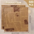 thumbnail image 2 of Papel para envolver alimentos Lemecima 30 x 30 cm, 500 unidades, impermeable, marrón, 2 of 7