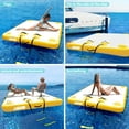 thumbnail image 2 of Inflatable Floating Dock Air Dock Platform Floating Island Raft with None-Slip Surface for Pool Beach Ocean, 2 of 5
